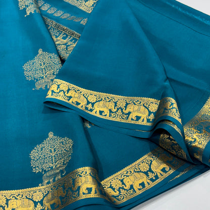 Pure Mysore Crepe Silk Saree