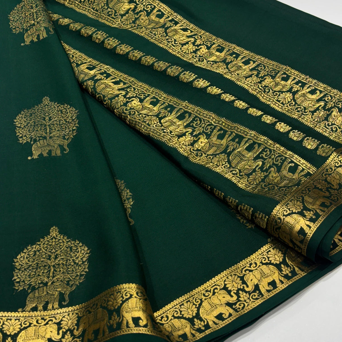 Pure Mysore Crepe Silk Saree