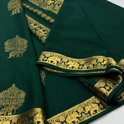 Pure Mysore Crepe Silk Saree