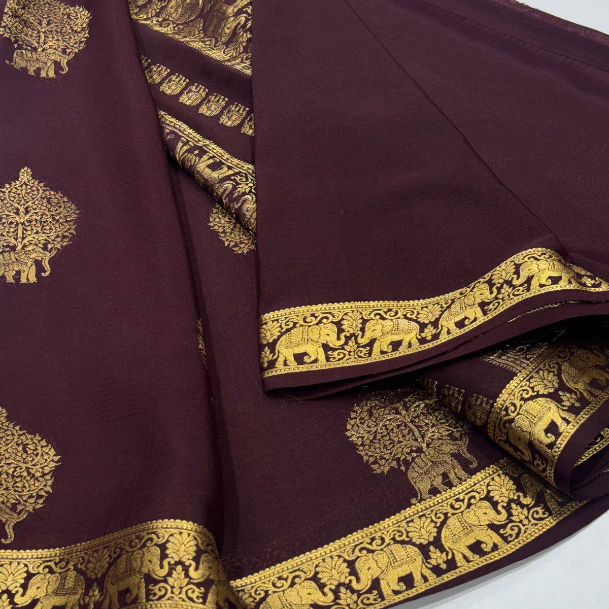 Pure Mysore Crepe Silk Saree