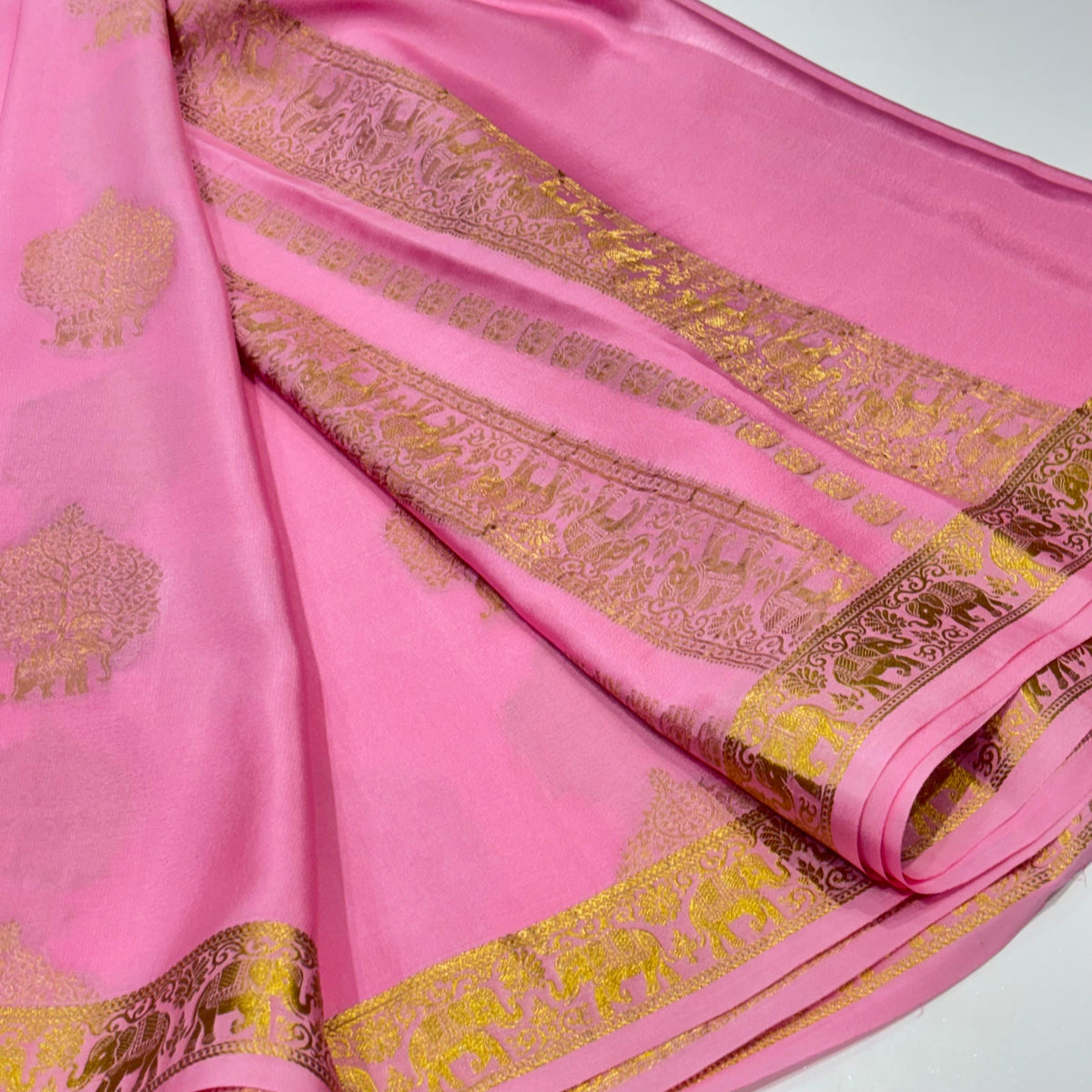 Pure Mysore Crepe Silk Saree