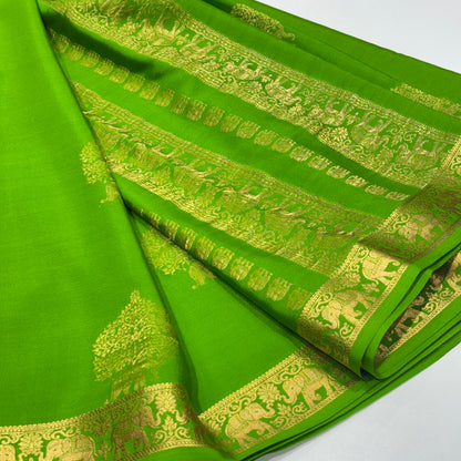 Pure Mysore Crepe Silk Saree