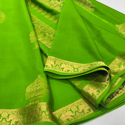Pure Mysore Crepe Silk Saree