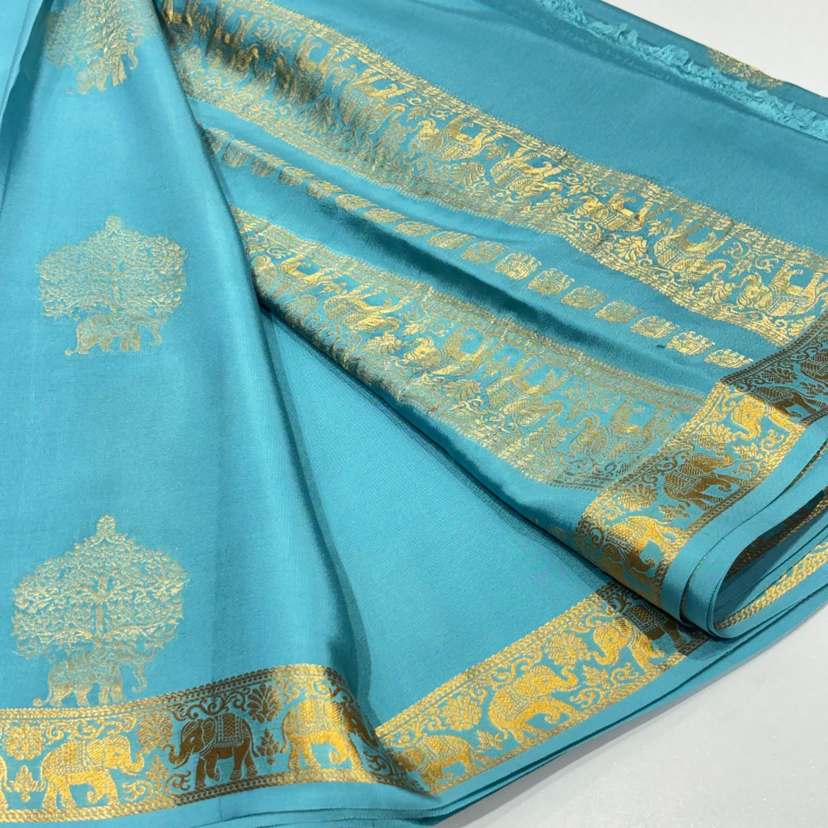 Pure Mysore Crepe Silk Saree