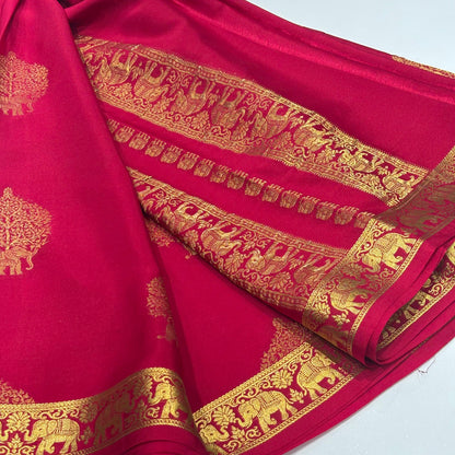 Pure Mysore Crepe Silk Saree