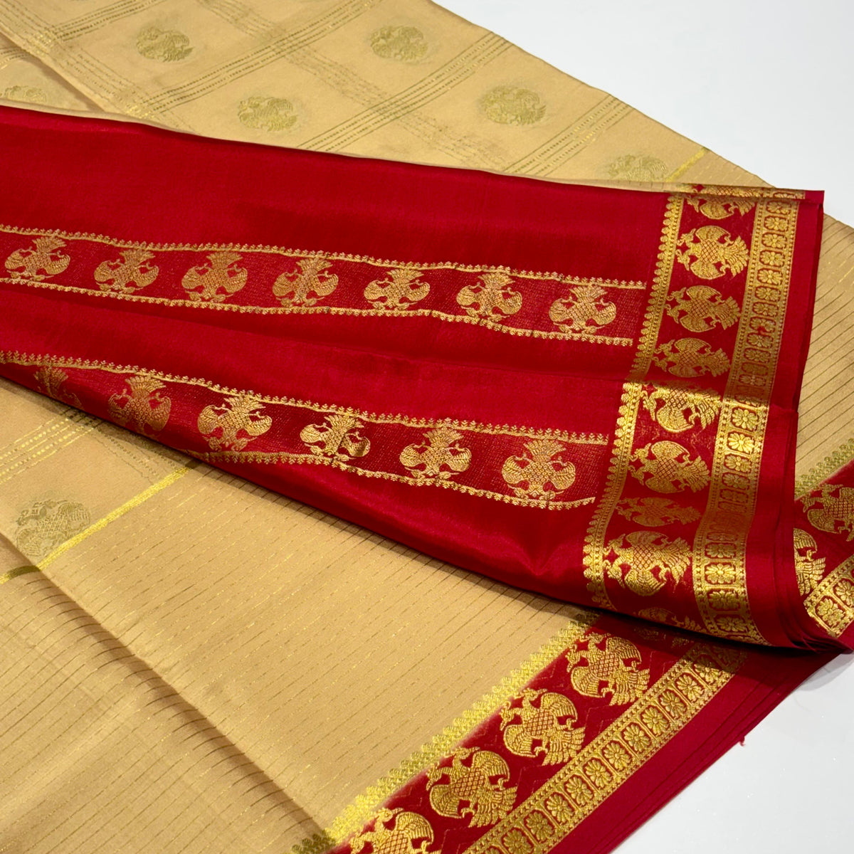 Pure Mysore Crepe Silk Saree