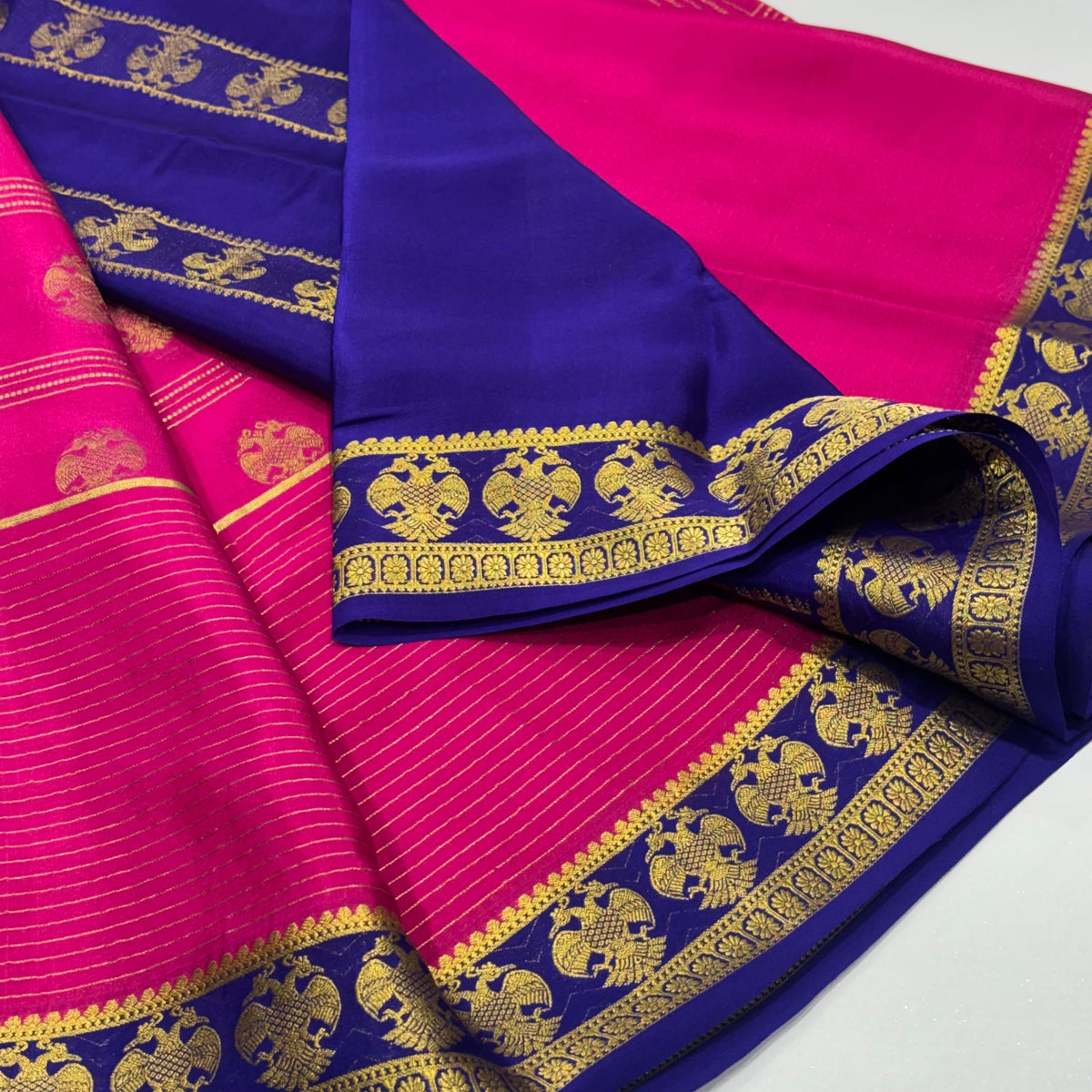 Pure Mysore Crepe Silk Saree