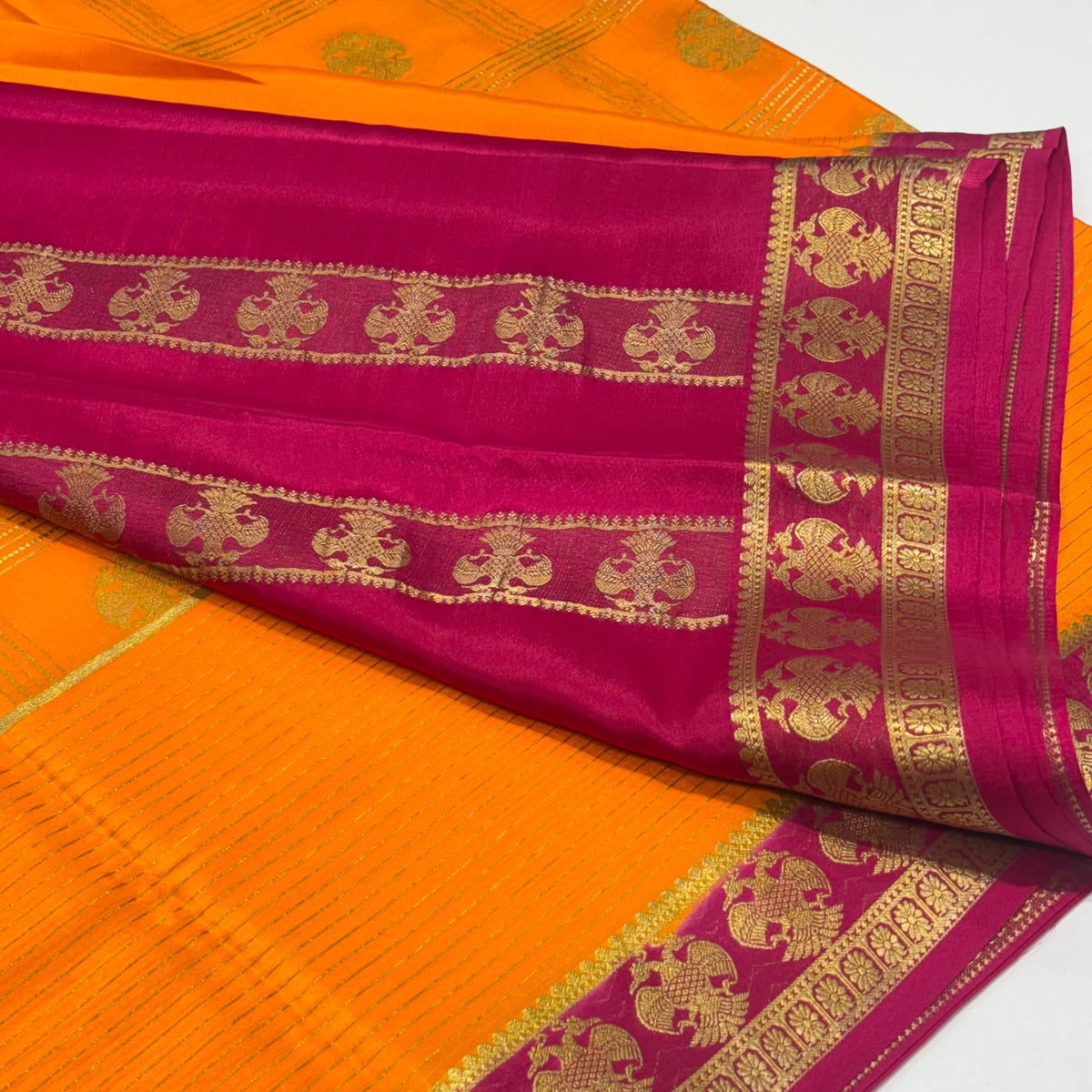 Pure Mysore Crepe Silk Saree