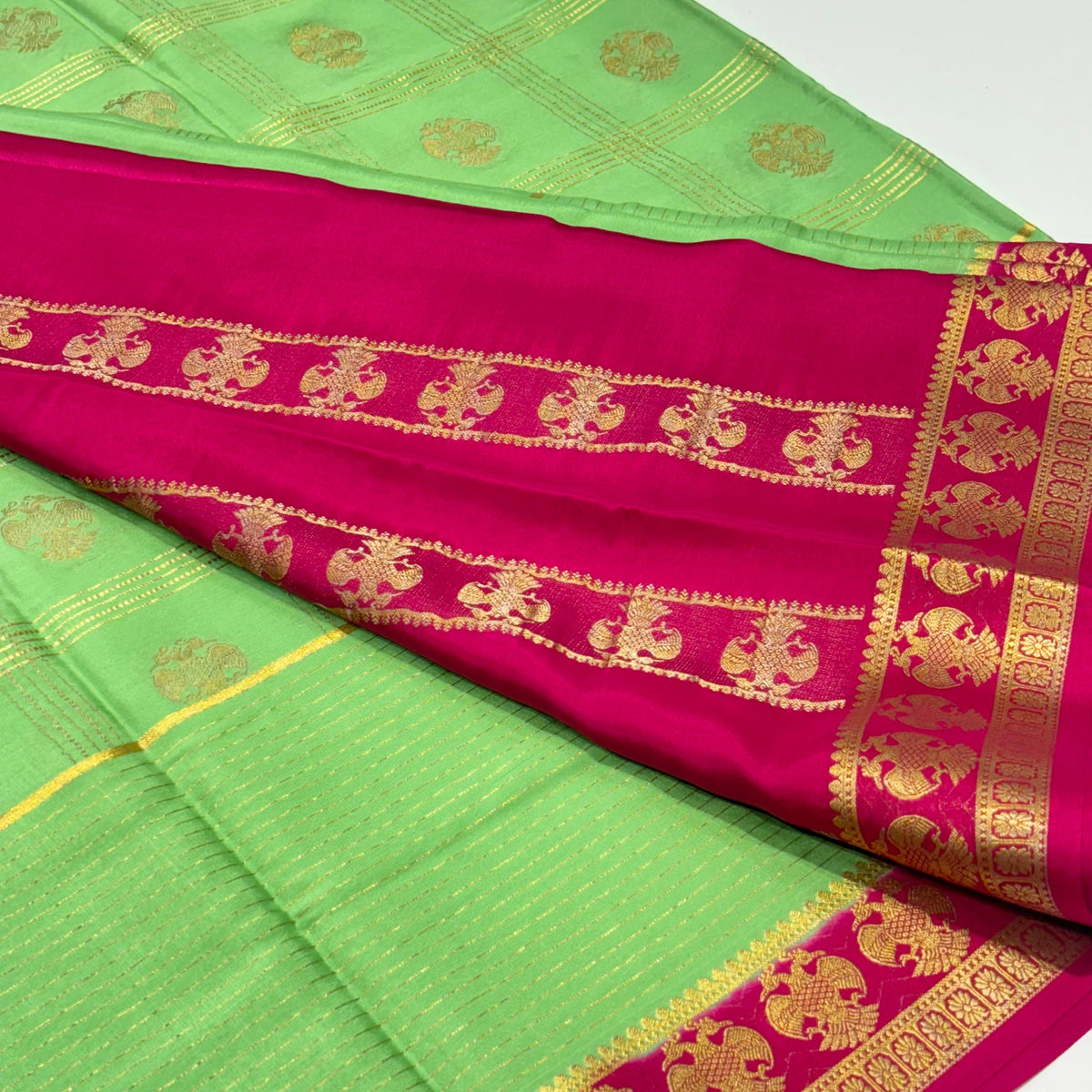 Pure Mysore Crepe Silk Saree