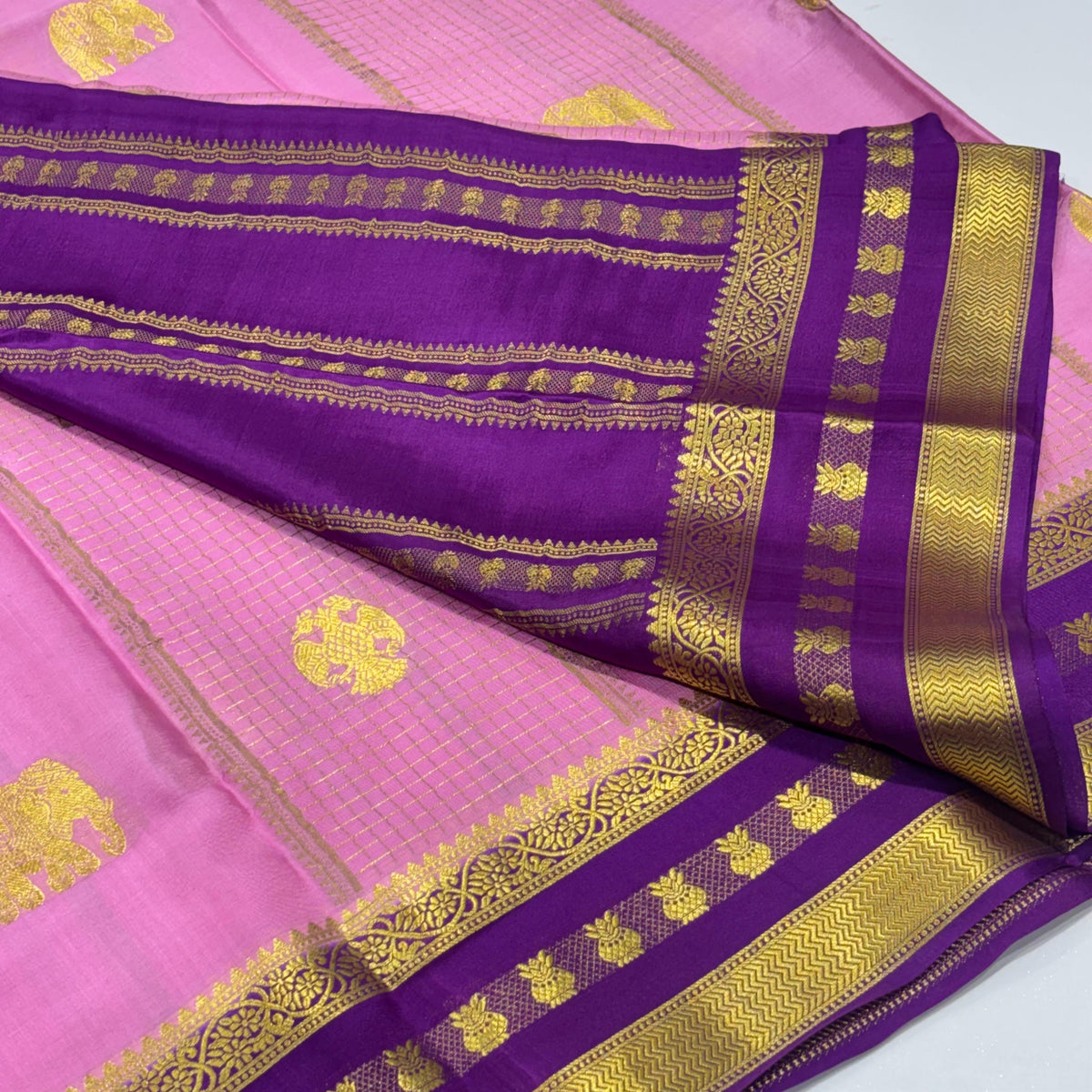Pure Mysore Crepe Silk Saree