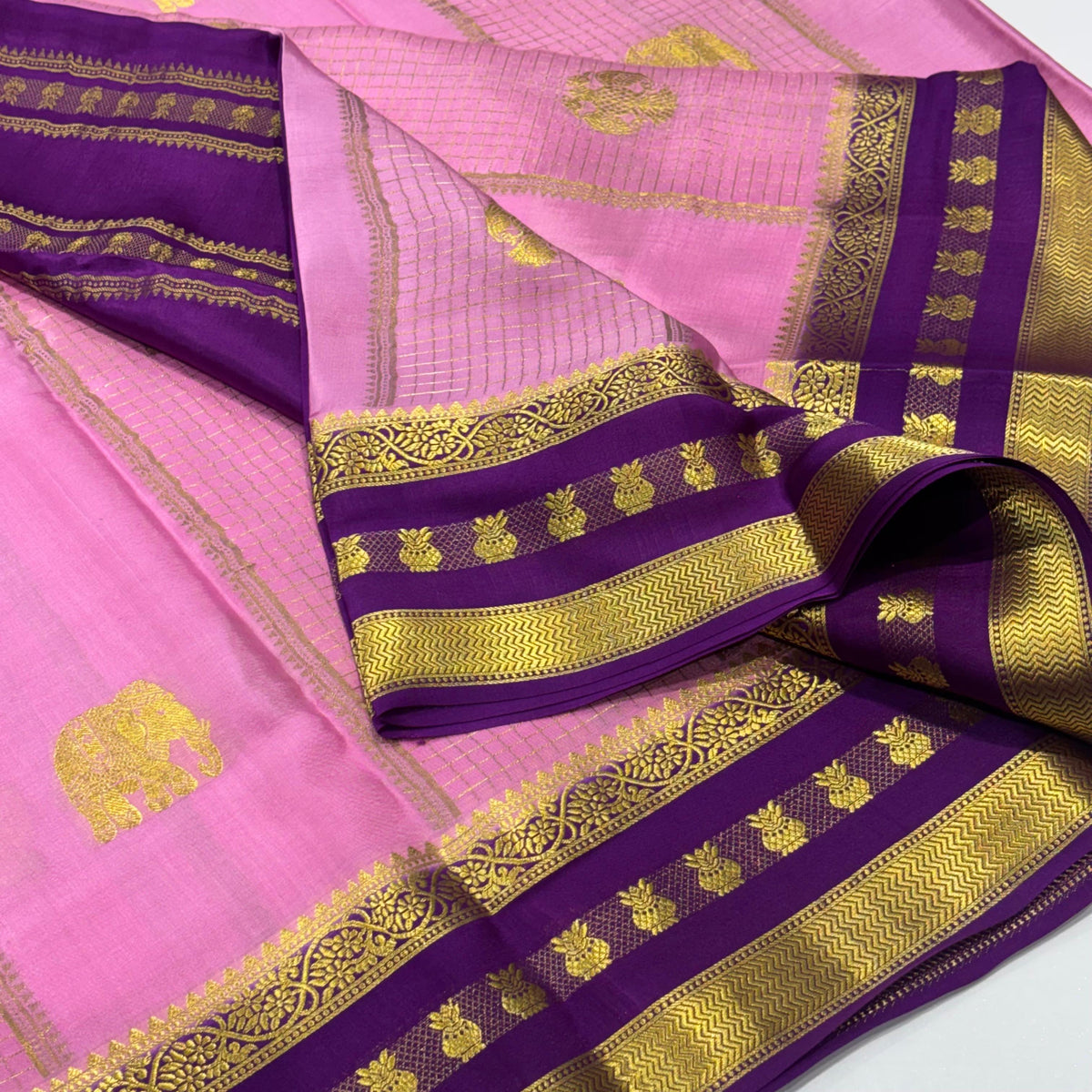 Pure Mysore Crepe Silk Saree