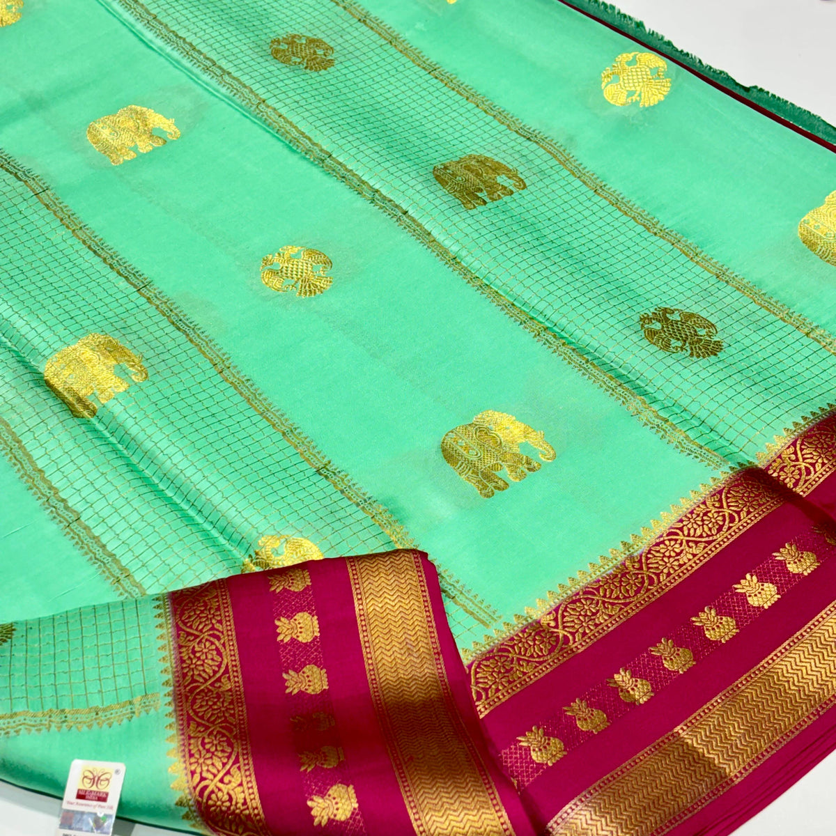 Pure Mysore Crepe Silk Saree