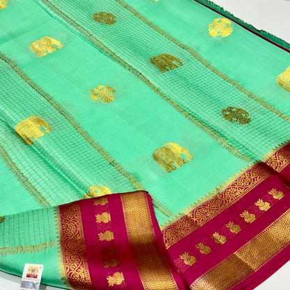 Pure Mysore Crepe Silk Saree