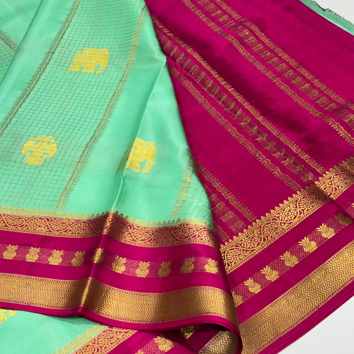 Pure Mysore Crepe Silk Saree