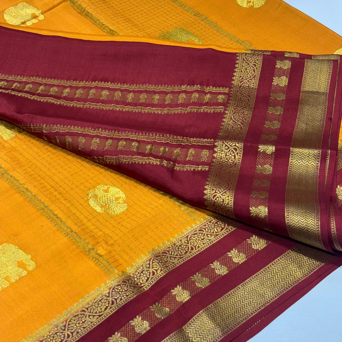 Pure Mysore Crepe Silk Saree