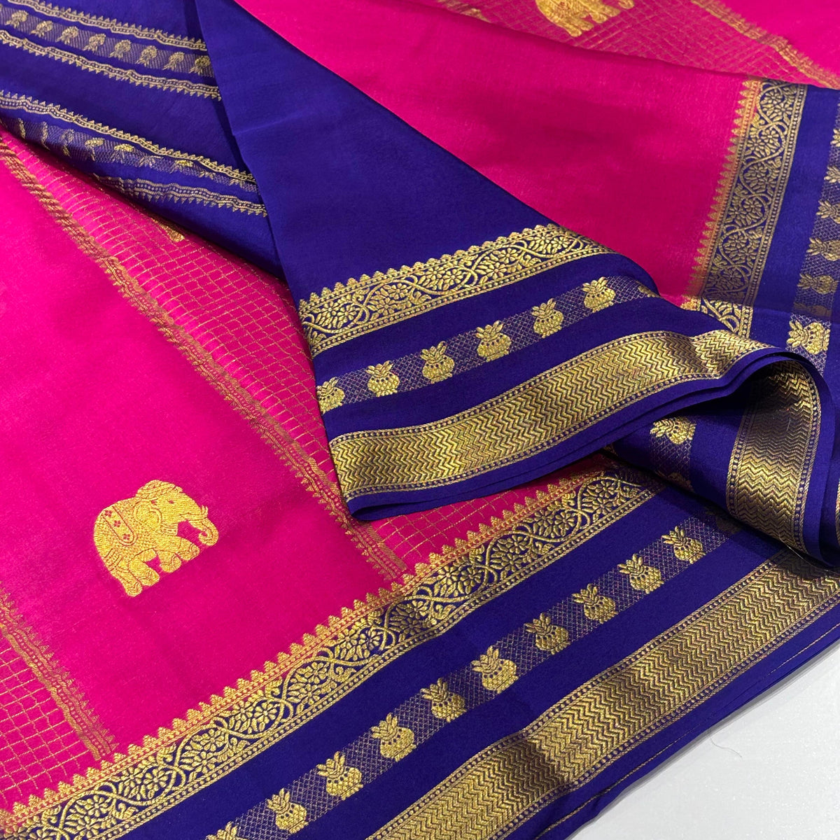 Pure Mysore Crepe Silk Saree