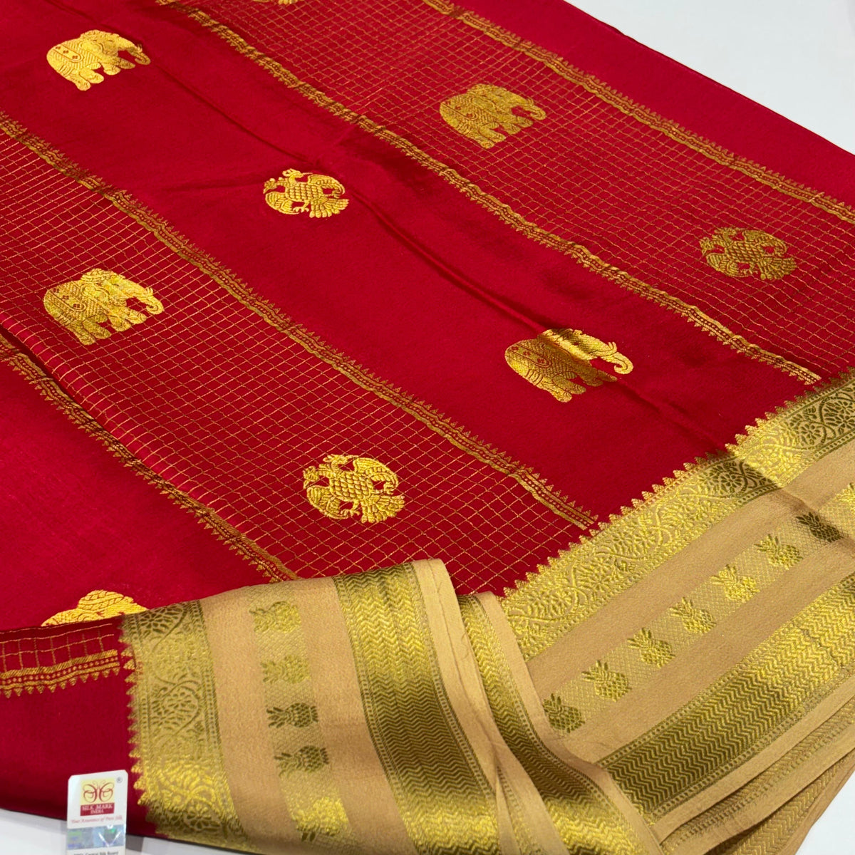 Pure Mysore Crepe Silk Saree