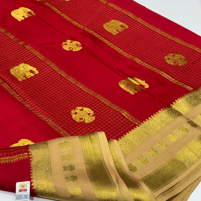 Pure Mysore Crepe Silk Saree