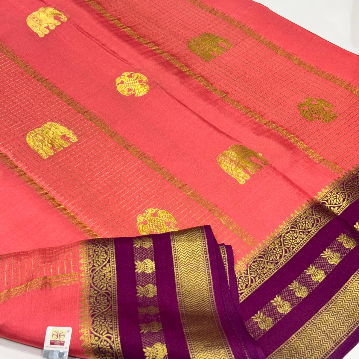 Pure Mysore Crepe Silk Saree