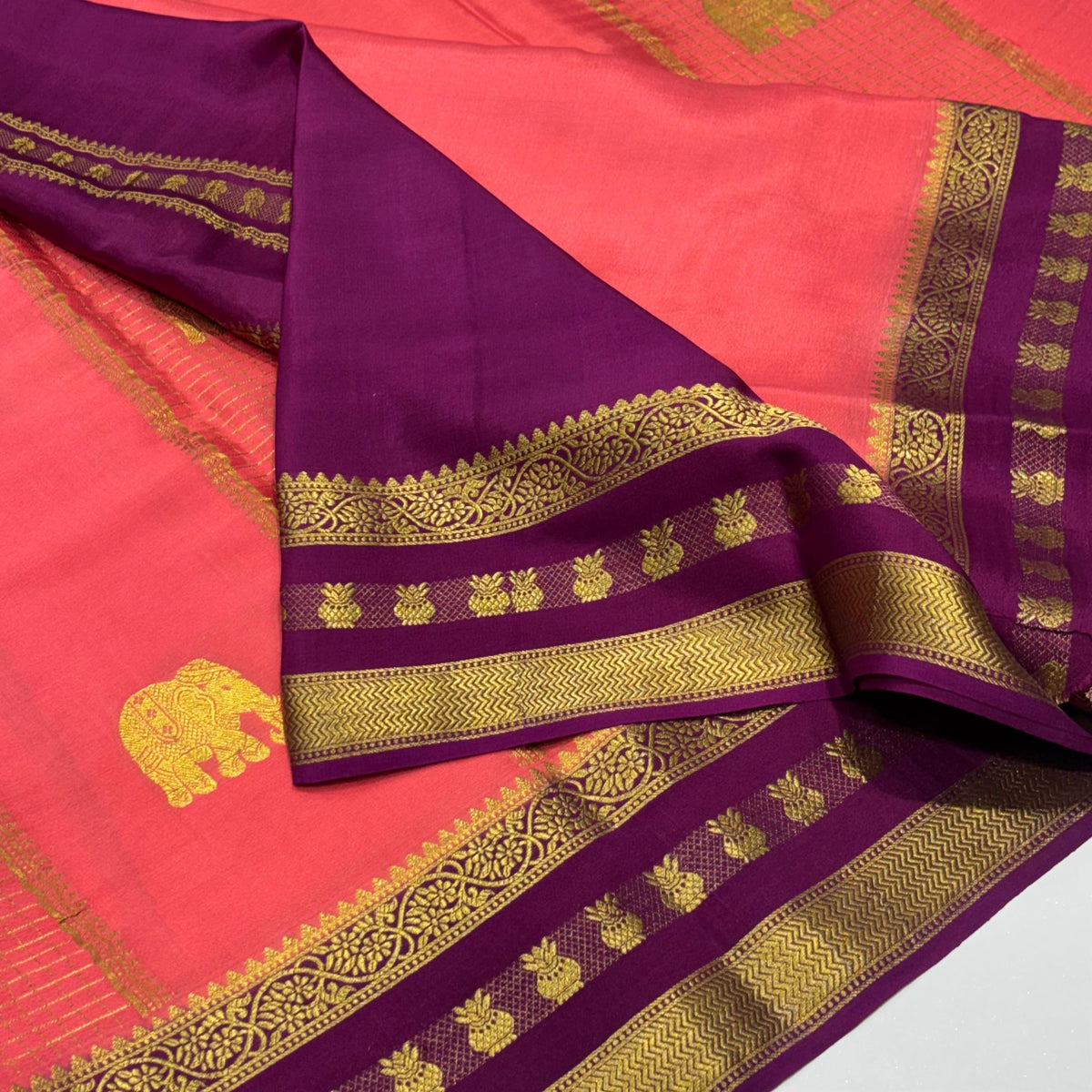 Pure Mysore Crepe Silk Saree