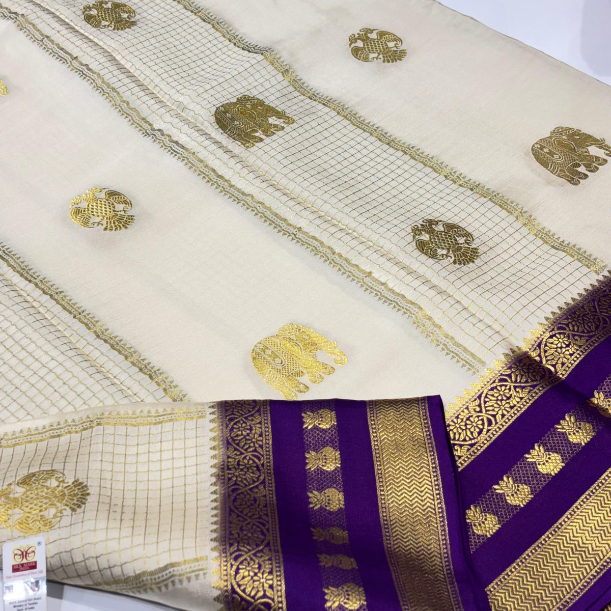 Pure Mysore Crepe Silk Saree