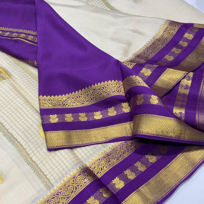 Pure Mysore Crepe Silk Saree