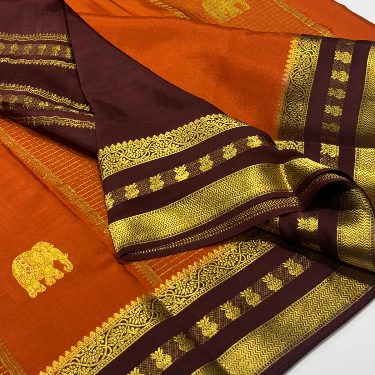 Pure Mysore Crepe Silk Saree