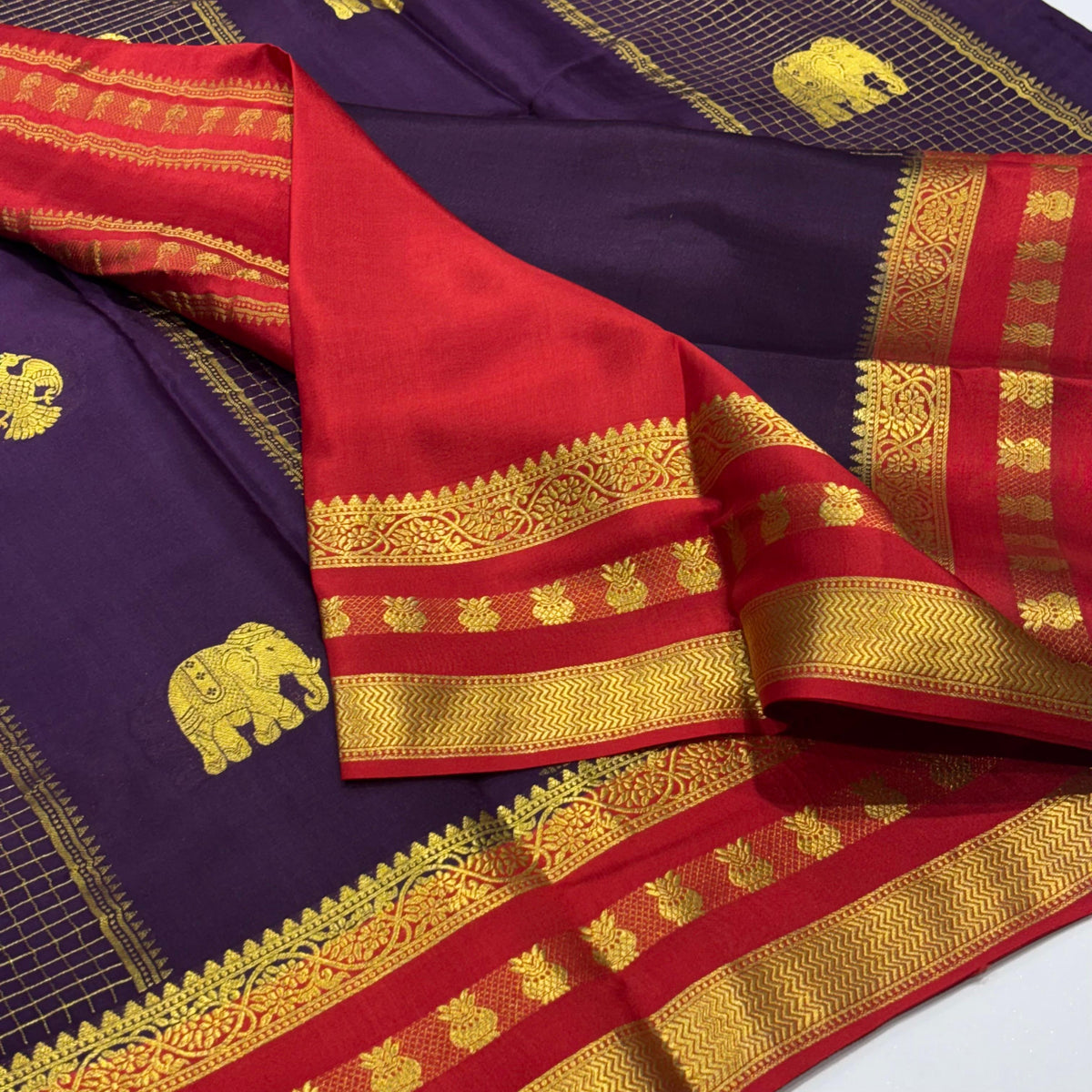 Pure Mysore Crepe Silk Saree