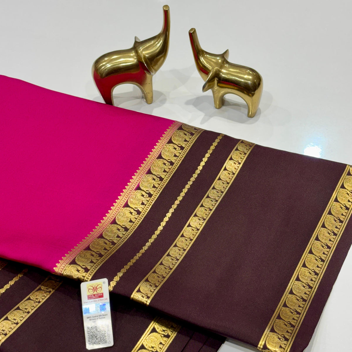 Pure Mysore Crepe Silk Saree