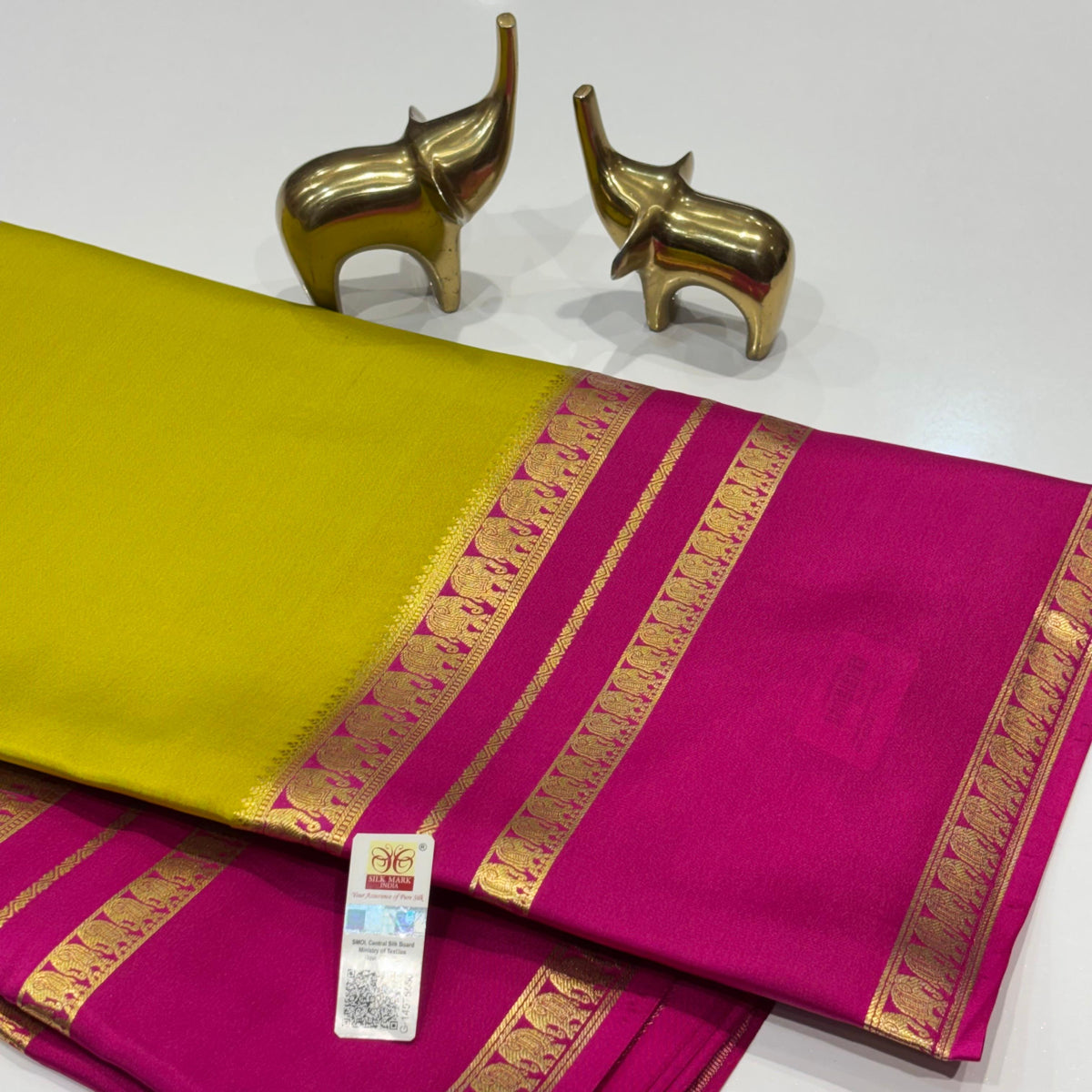 Pure Mysore Crepe Silk Saree