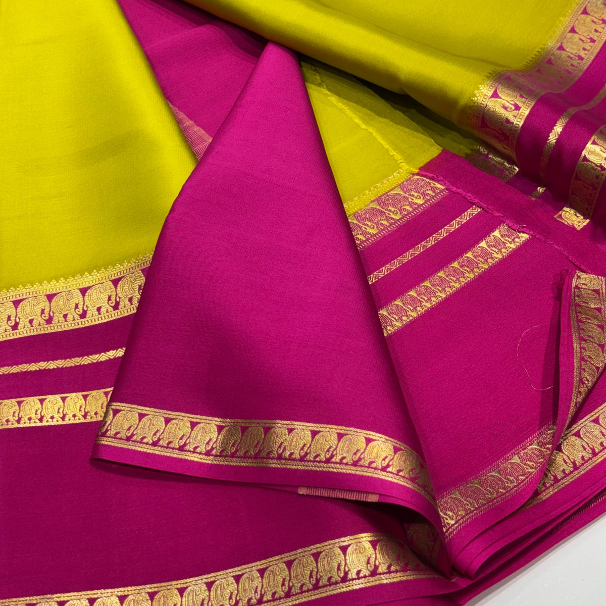 Pure Mysore Crepe Silk Saree
