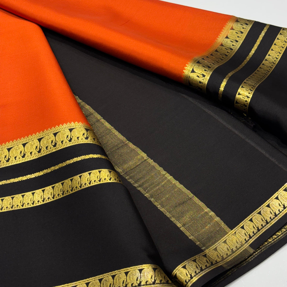 Pure Mysore Crepe Silk Saree