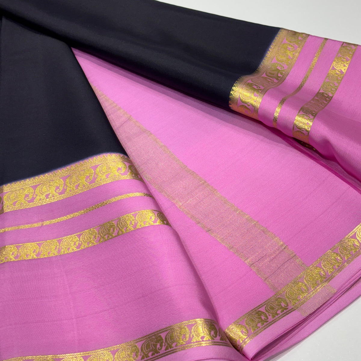 Pure Mysore Crepe Silk Saree