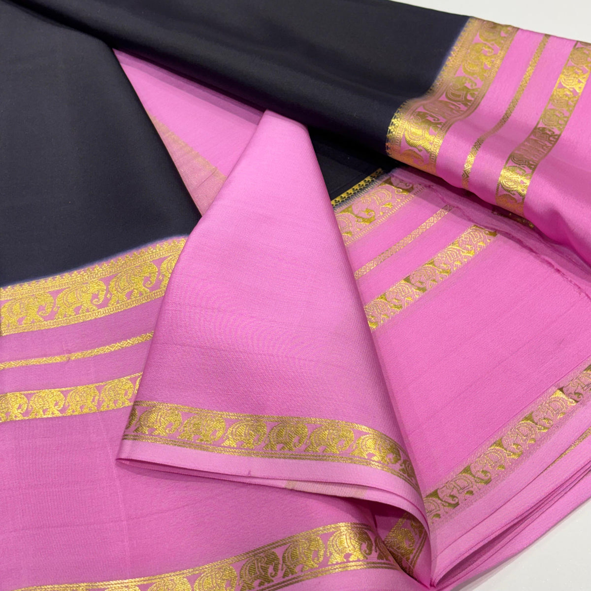 Pure Mysore Crepe Silk Saree