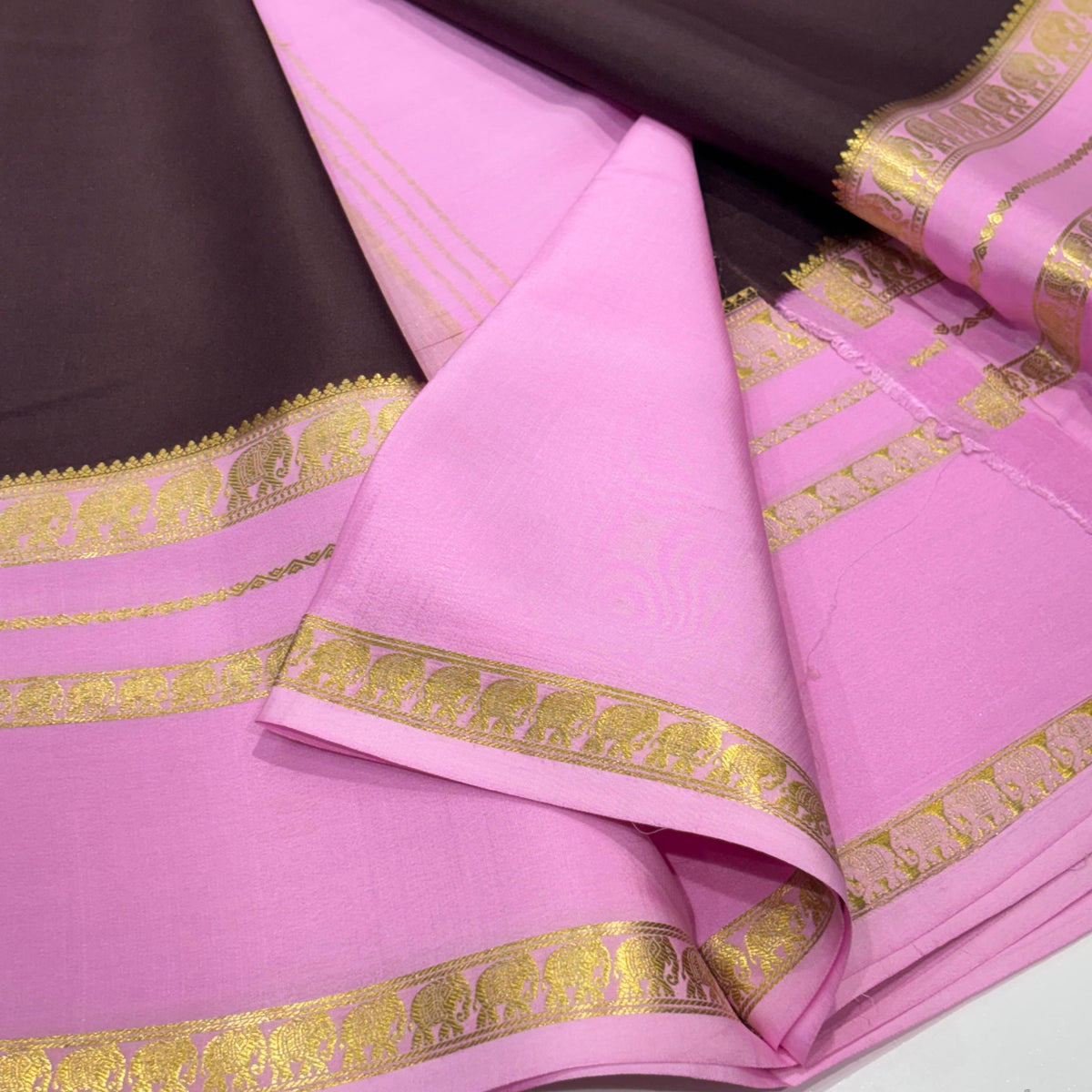 Pure Mysore Crepe Silk Saree