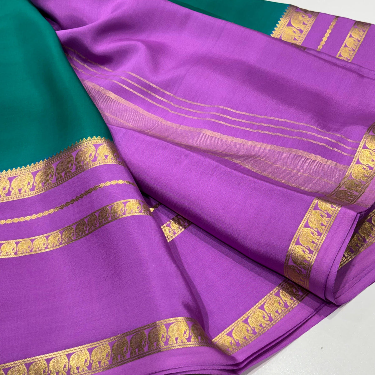 Pure Mysore Crepe Silk Saree