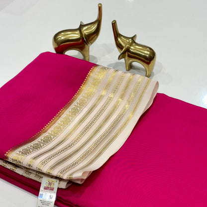 Pure Mysore Crepe Silk Saree