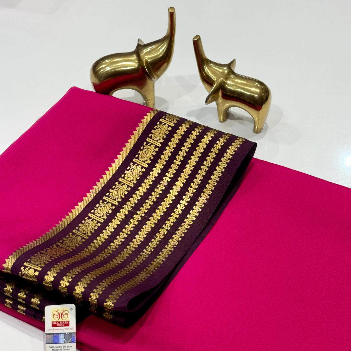 Pure Mysore Crepe Silk Saree