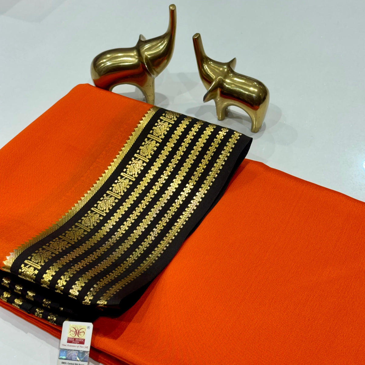 Pure Mysore Crepe Silk Saree