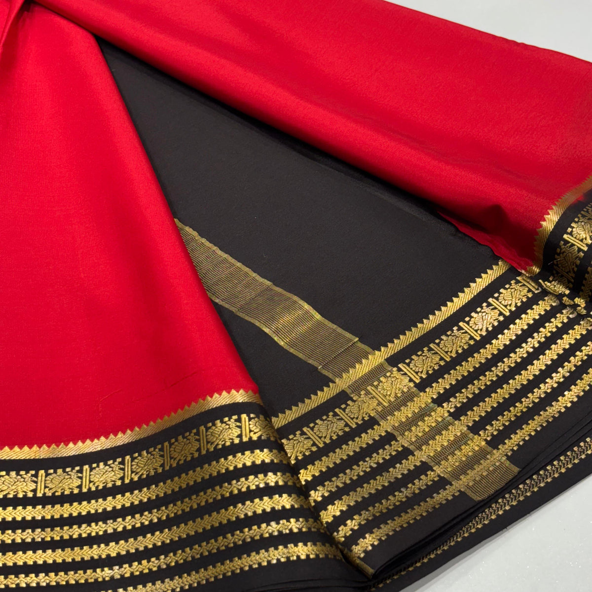 Pure Mysore Crepe Silk Saree