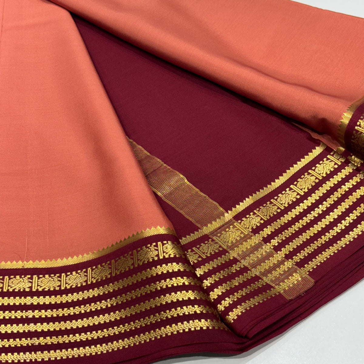 Pure Mysore Crepe Silk Saree