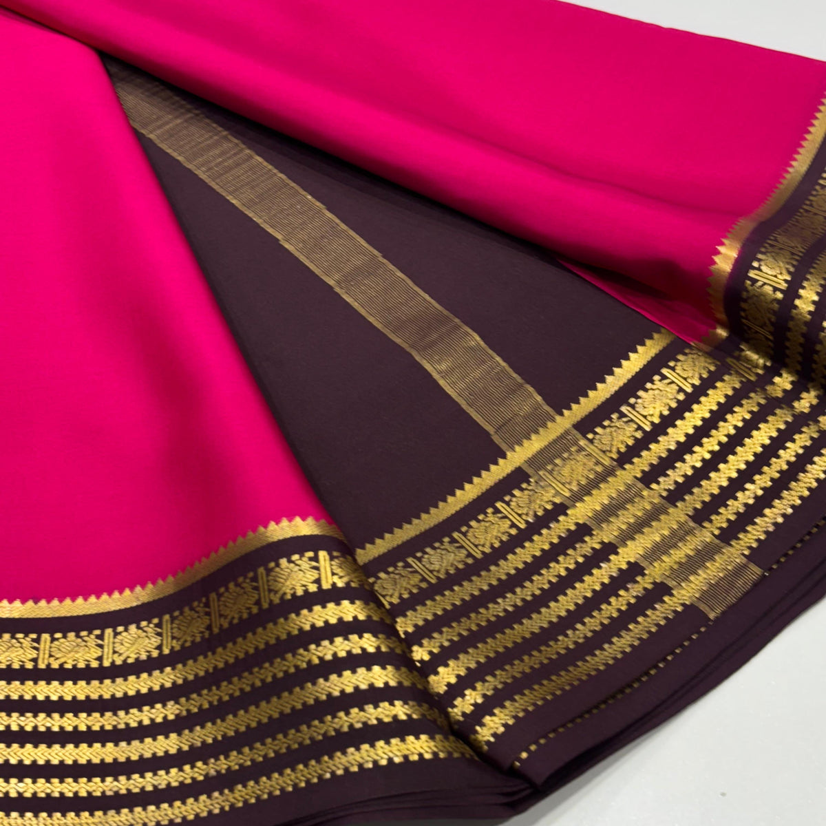 Pure Mysore Crepe Silk Saree