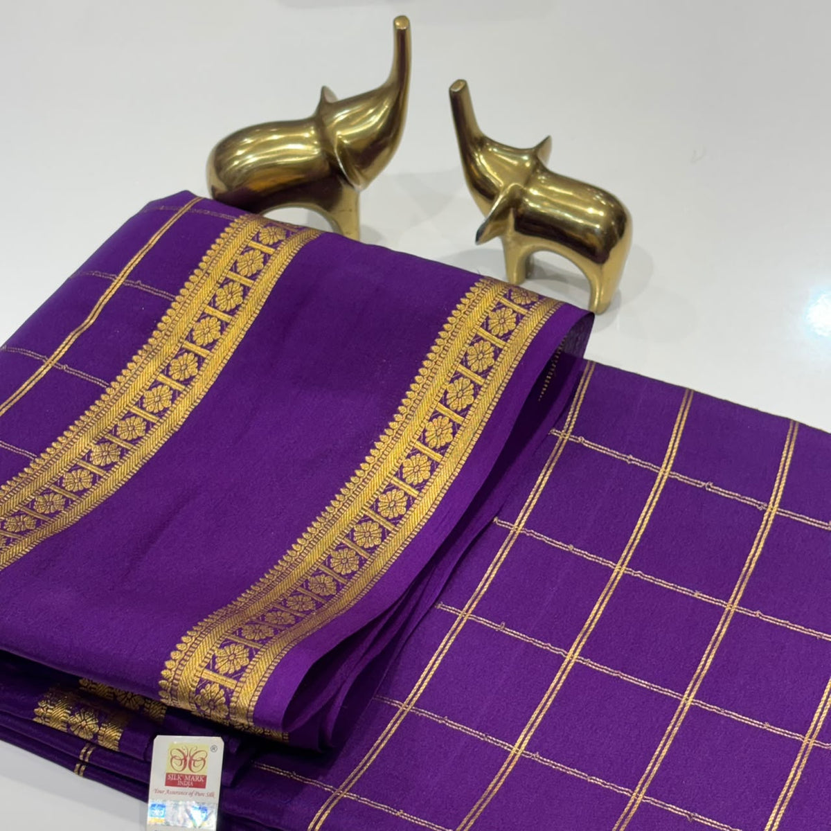 Pure Mysore Crepe Silk Saree