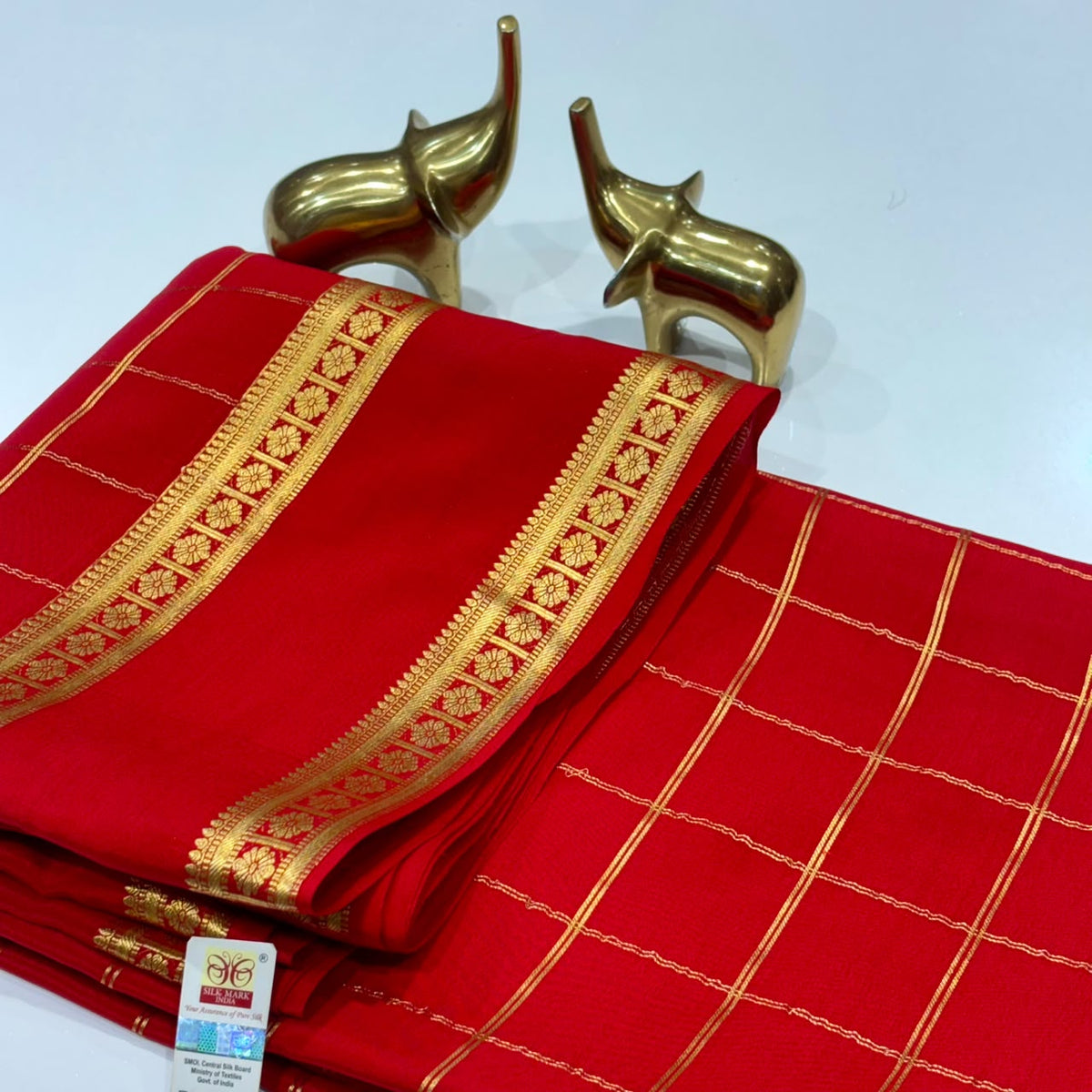 Pure Mysore Crepe Silk Saree