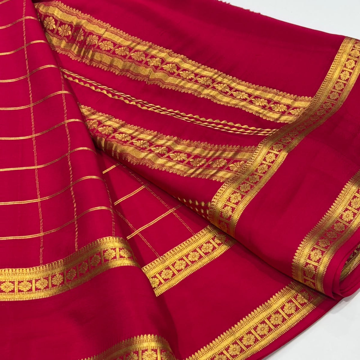 Pure Mysore Crepe Silk Saree