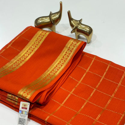 Pure Mysore Crepe Silk Saree