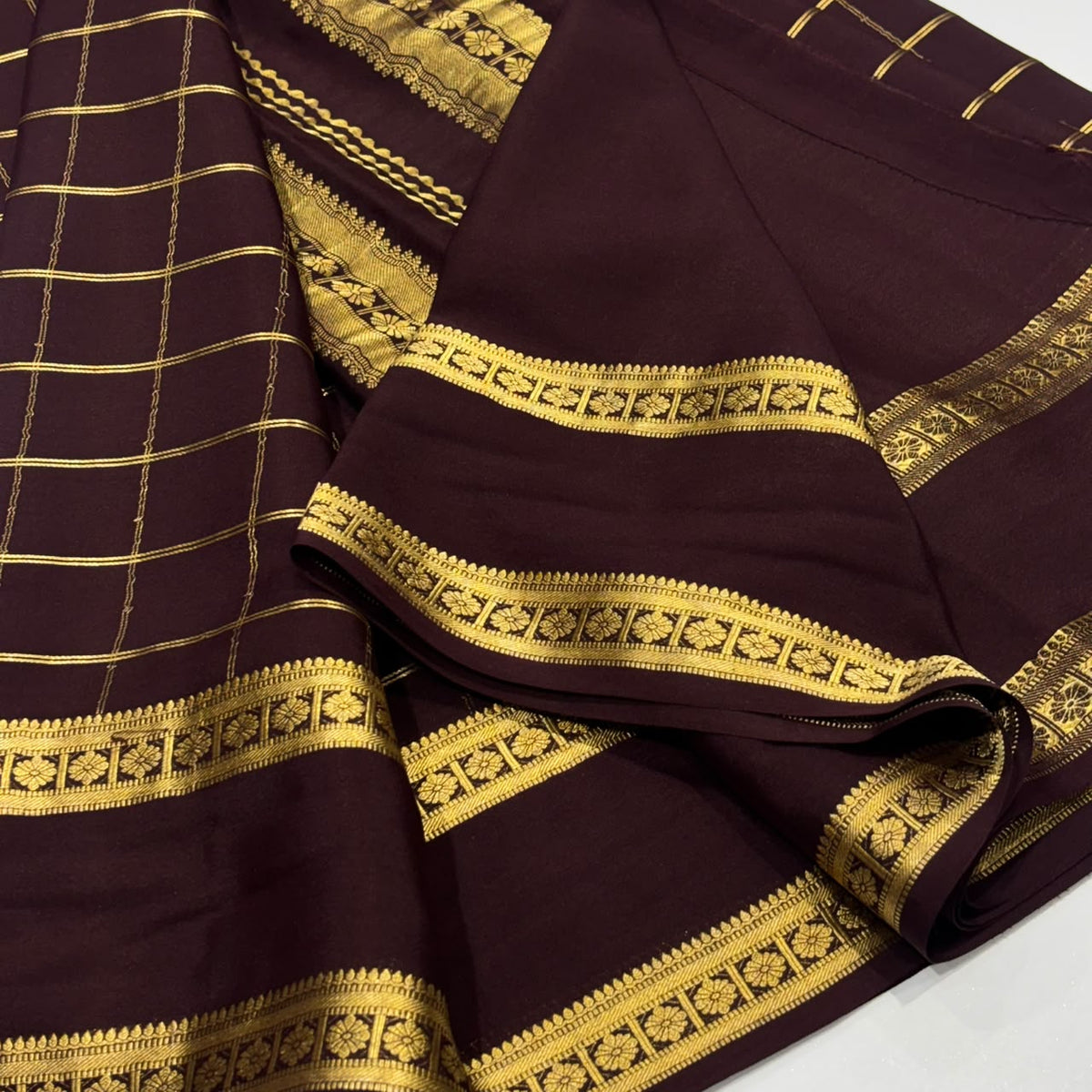 Pure Mysore Crepe Silk Saree