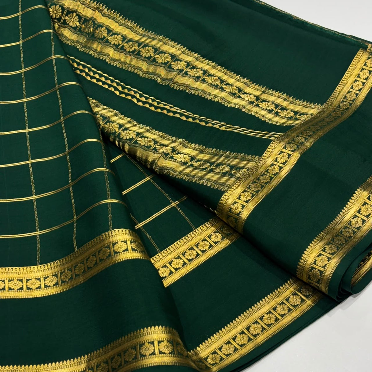 Pure Mysore Crepe Silk Saree