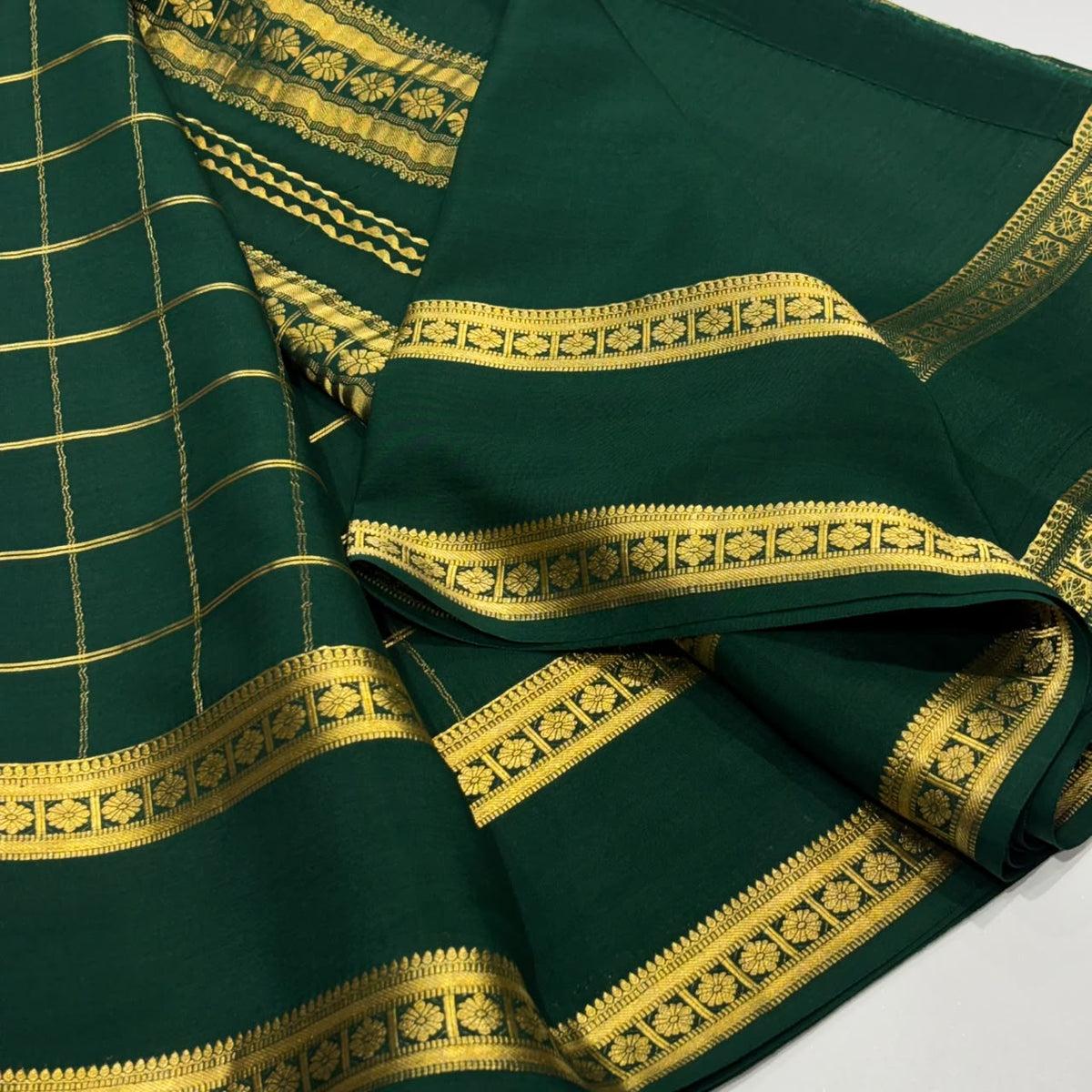 Pure Mysore Crepe Silk Saree