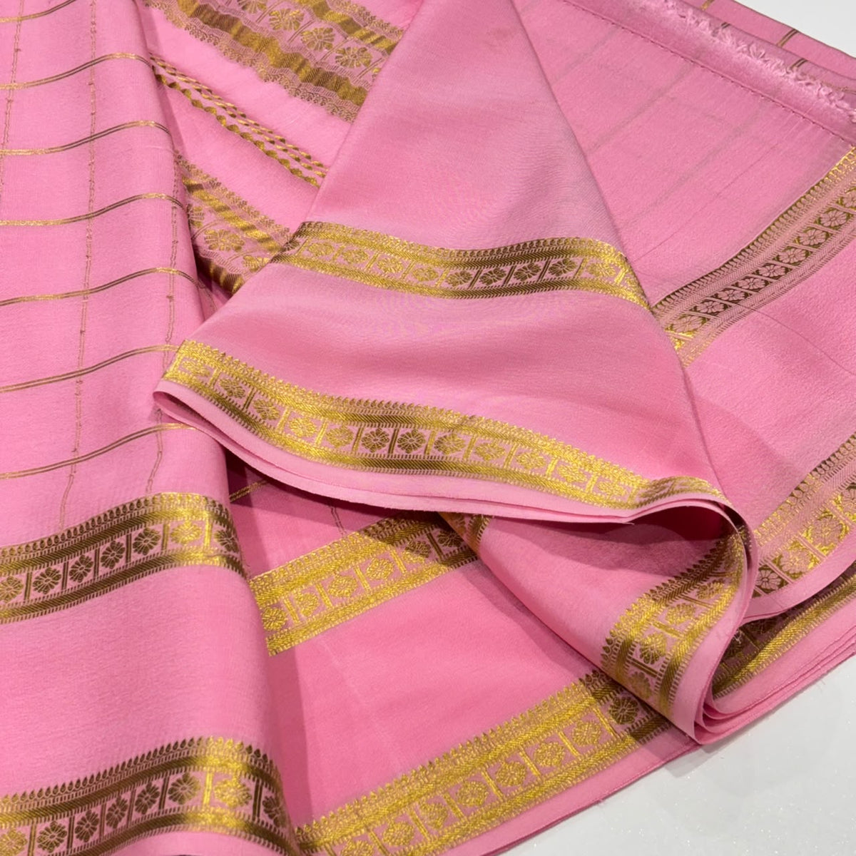 Pure Mysore Crepe Silk Saree